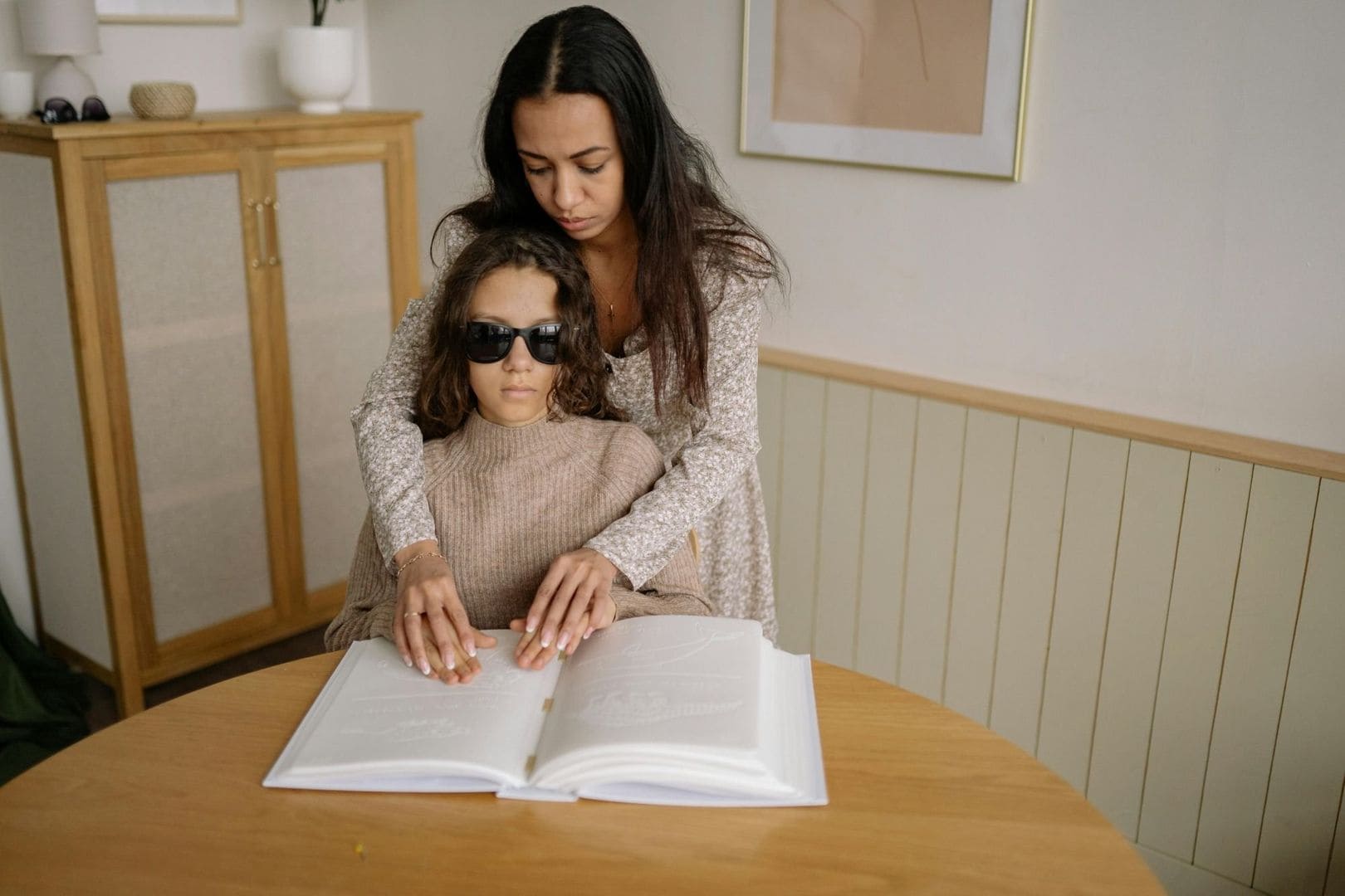 Frau mit Seebehinderung